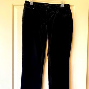 White House Black Market black velvet pants